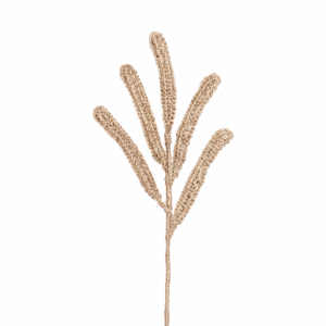 Follaje tejido alargado moreno