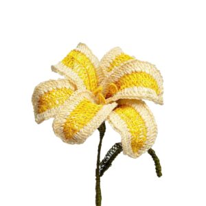 Lirios Blanco y Amarillo Brillante